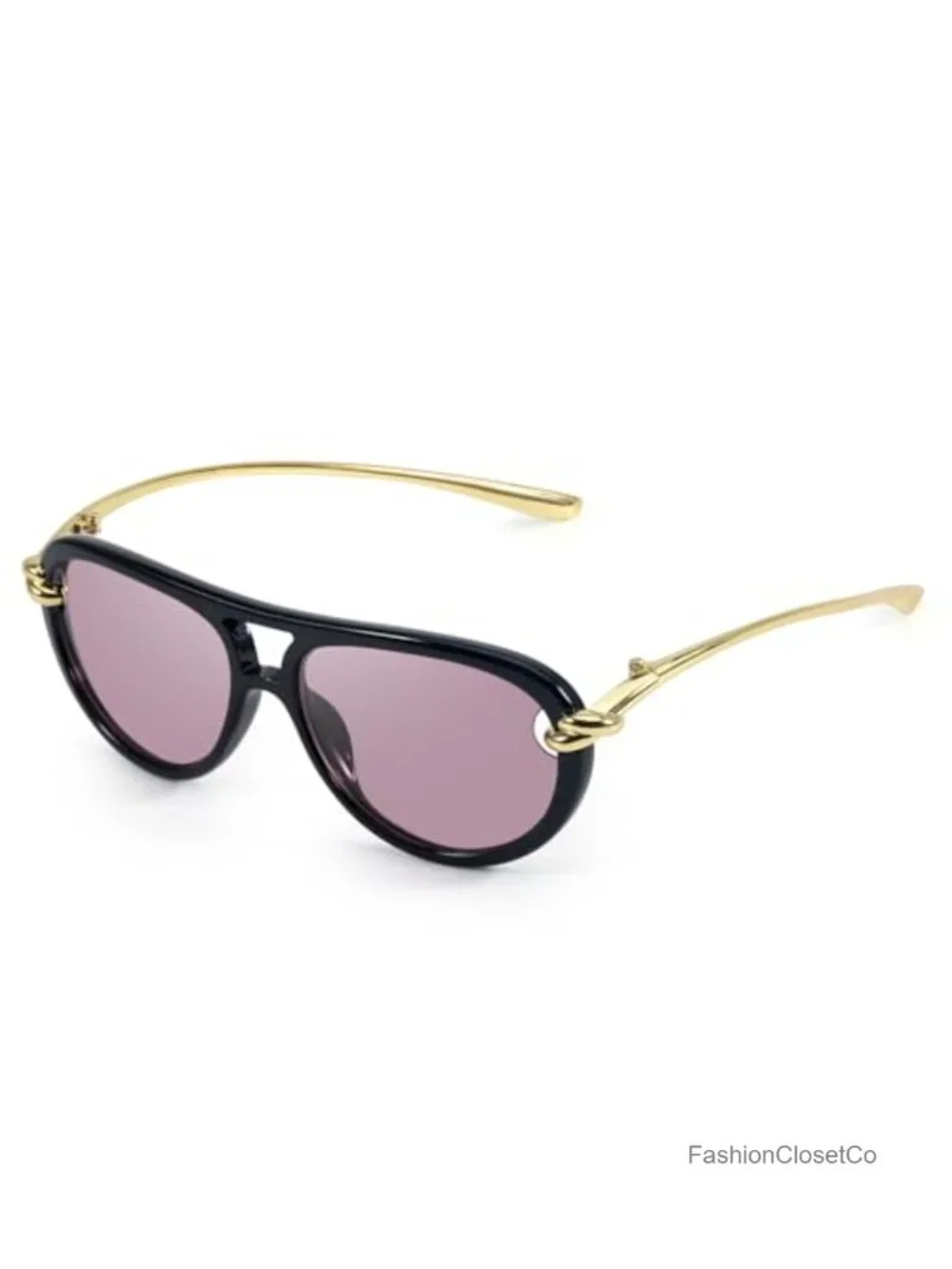 Oversized Aviator Sunglasses Women Metal Temples Double Bridge UV Protection